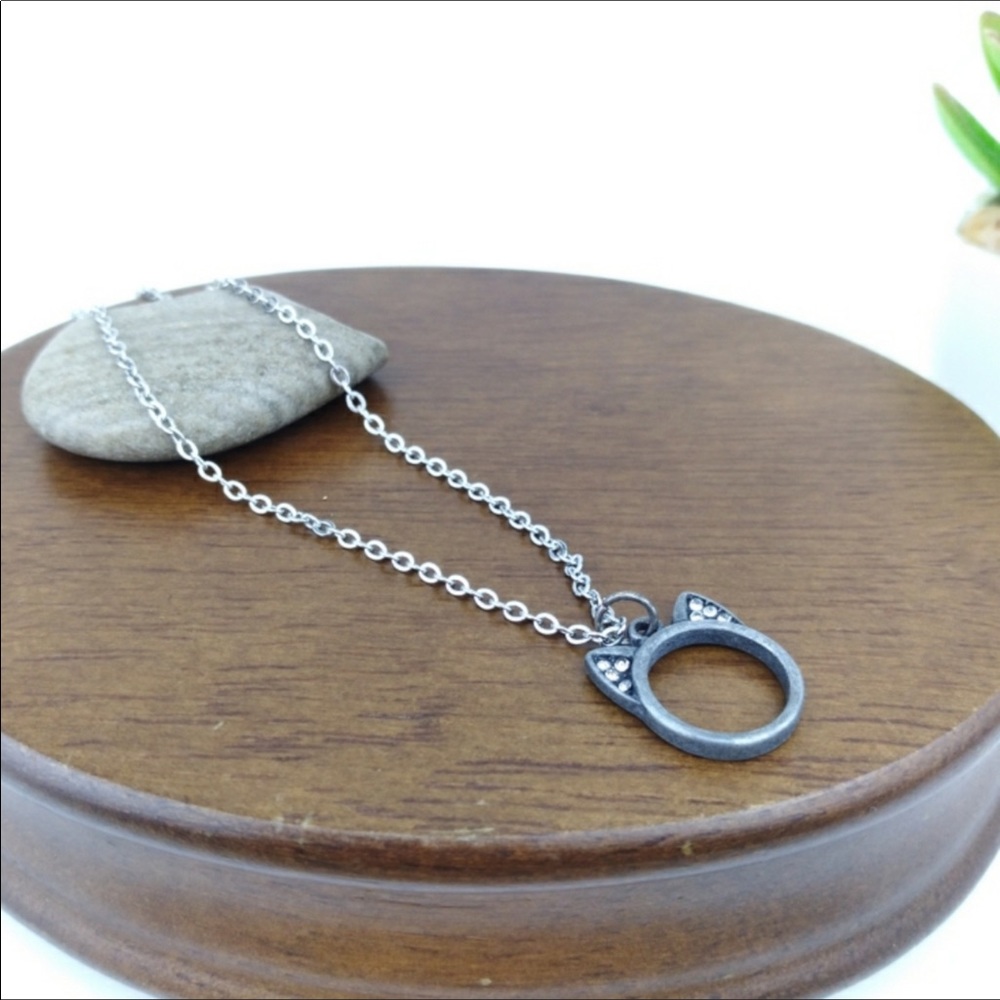 Cat Ear Charm Necklace